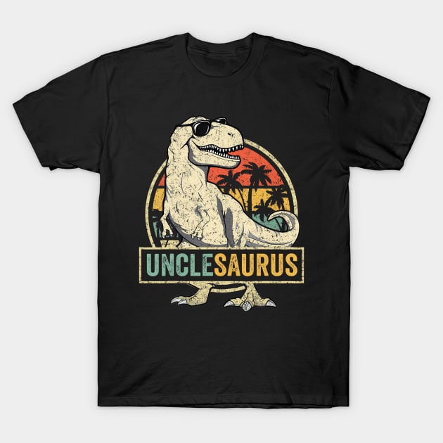 Unclesaurus T Rex Dinosaur Uncle Saurus Family Matching T-Shirt by Daysy1